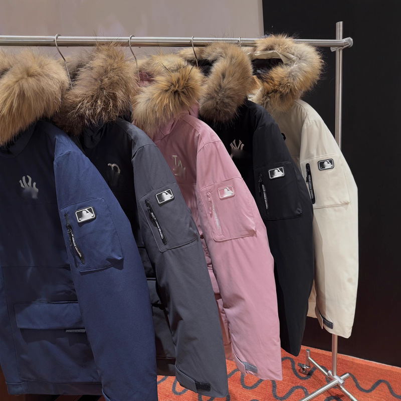 25 New Winter Style Large Fur Collar Workwear Parka Sports Casual Warm Versatile down Jacket Jacket for Men and Women
