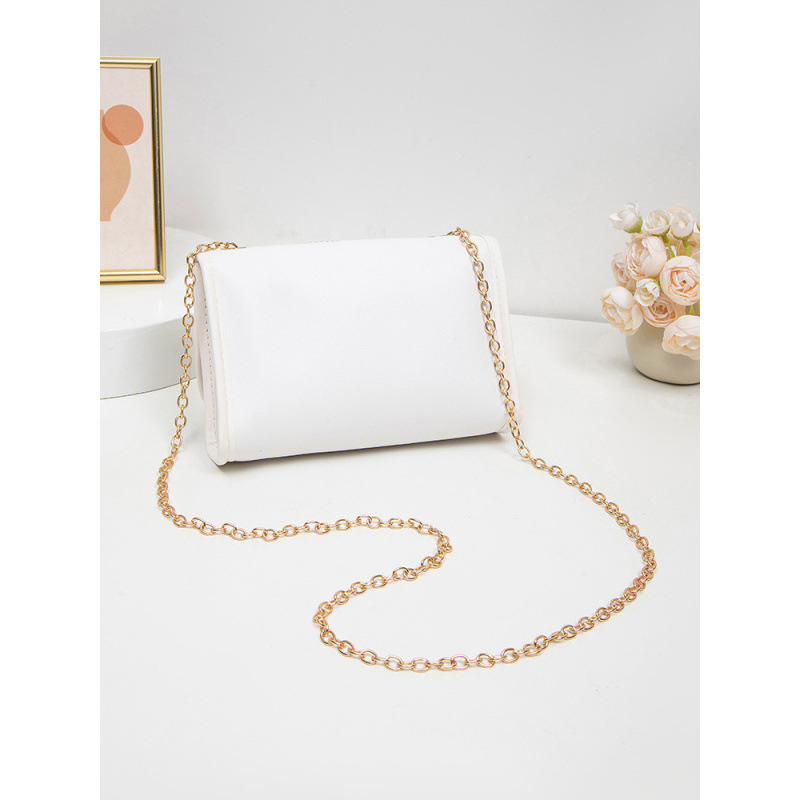 Flor dulce bordado bolso cuadrado simple moda versátil damas cadenas mochila bolso de hombro fresco bolso de teléfono móvil image 6