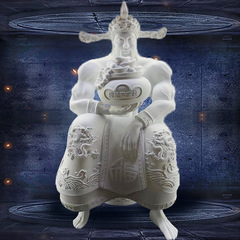 Wholesale hotel sample room office living room reception desk god of fortune decoration company opening celebration birthday