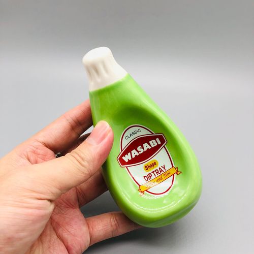 Creative squeeze ketchup bottle shape sauce dish ceramic soy sauce dish mustard dish vinegar dish sauce dish