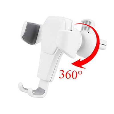 frame car navigation mobile phone – Car phone holder - white-360-rotation