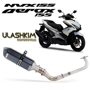 Yamaha Nmax155 155 üçün modifikasiya edilmiş paslanmayan polad qaz borusu qabaq hissəsi