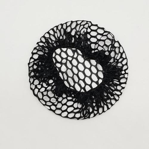 Handmade Hooked Hair Net Black Encrypted Coarse Mesh Spare Full Head Cover Professional Hair Flower Hair Net Bag Fine Mesh Wholesale