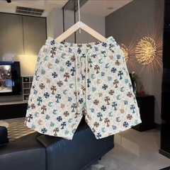 ジャカード軽豪華半ズボン刺繍ファッションブランドカジュアル爆発半ズボン男性2025夏新作ビーチ五分ズボン男性