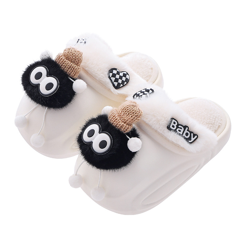 Zapatillas de algodón impermeable para mujeres 2024 nuevo otoño y invierno interior desmontable de peluche calentamiento zapatillas de lana para usar