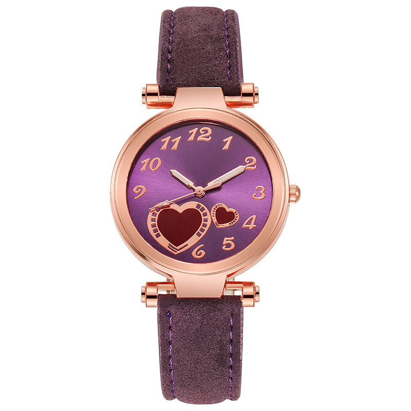 Reloj de amor retro estilo ins coreano para mujer, minimalista y versátil, mini temperamento para estudiantes, reloj de mujer de moda literaria