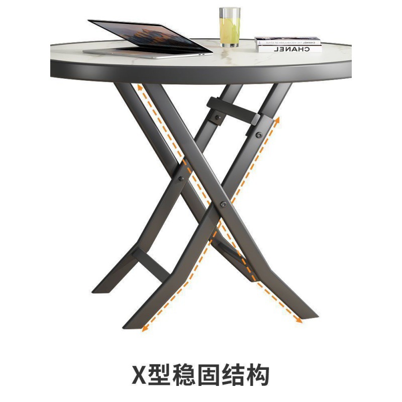 Mesa cuadrada plegable para casa de alquiler mesa de comedor pequeña mesa plegable simple mesa redonda portátil al aire libre pequeño Amazon image 5