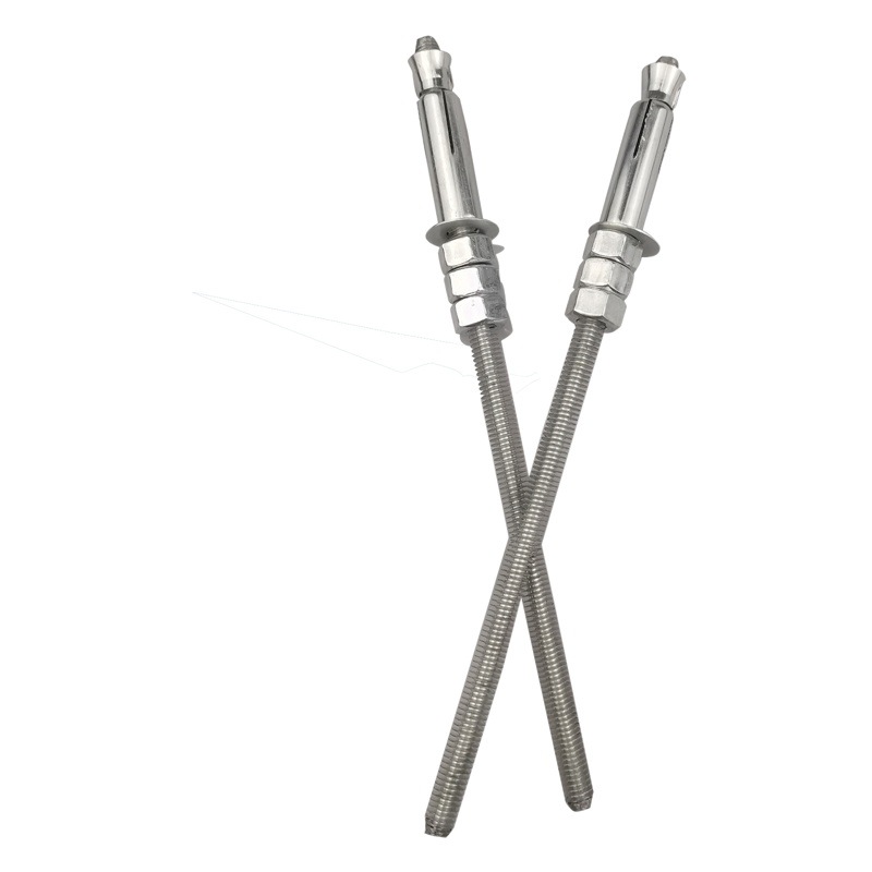 8cm completo alambre percha manga de expansión de tornillo galvanizado tira de diente 3 M sujetador perno tornillo techo quilla de apoyo