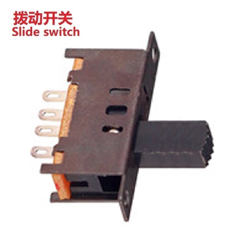 三档波段开关立式单排 3档拨动开关单排4脚  三档开关立式1P3T