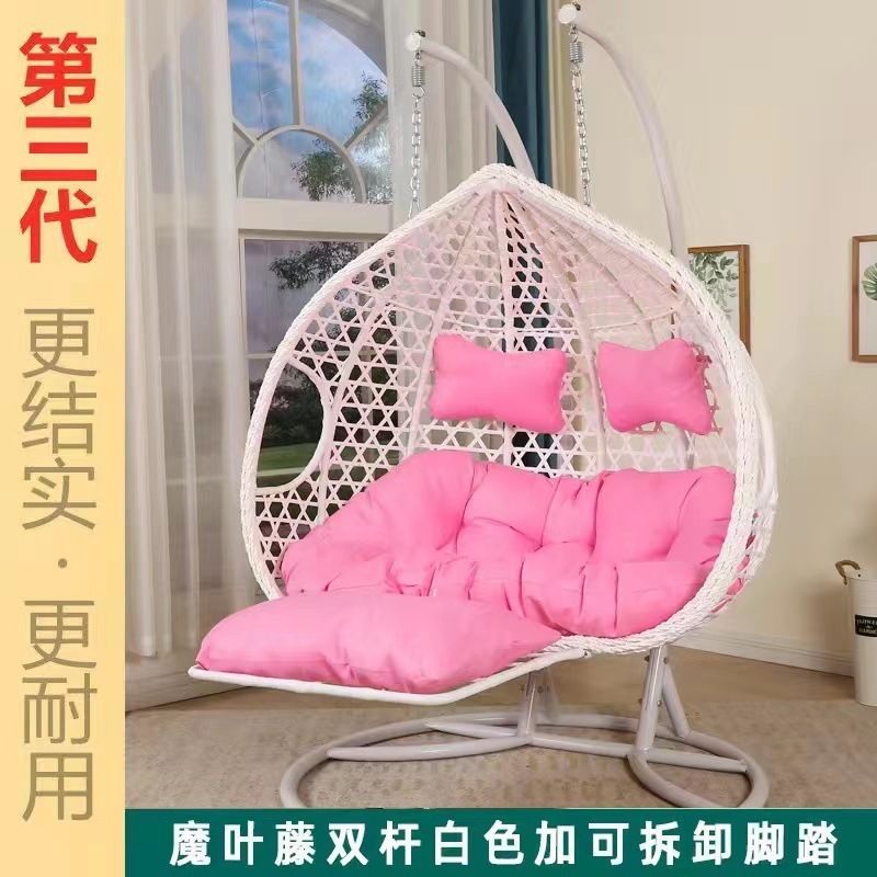 ハンギングバスケット籐椅子ハンギングチェアスイング屋外ホームガーデンロッキングチェア屋内寝室怠惰な椅子バルコニーハンモッククレードル|undefined