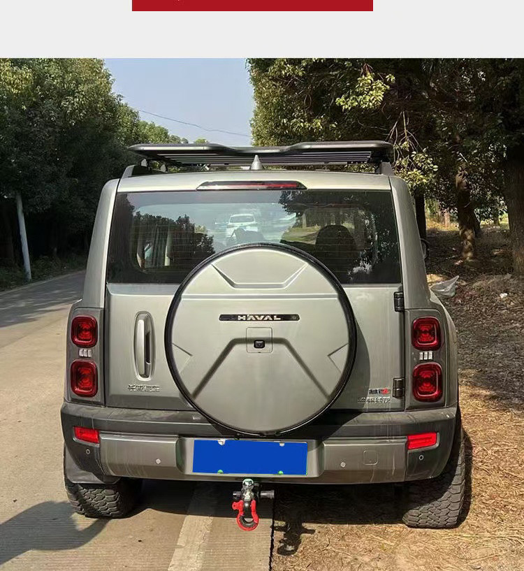 L5U is suitable for the new Great Wall Haver Raptors Hi4 spare tire cover large G stainless steel spare tire cover off-road vehicle decoration