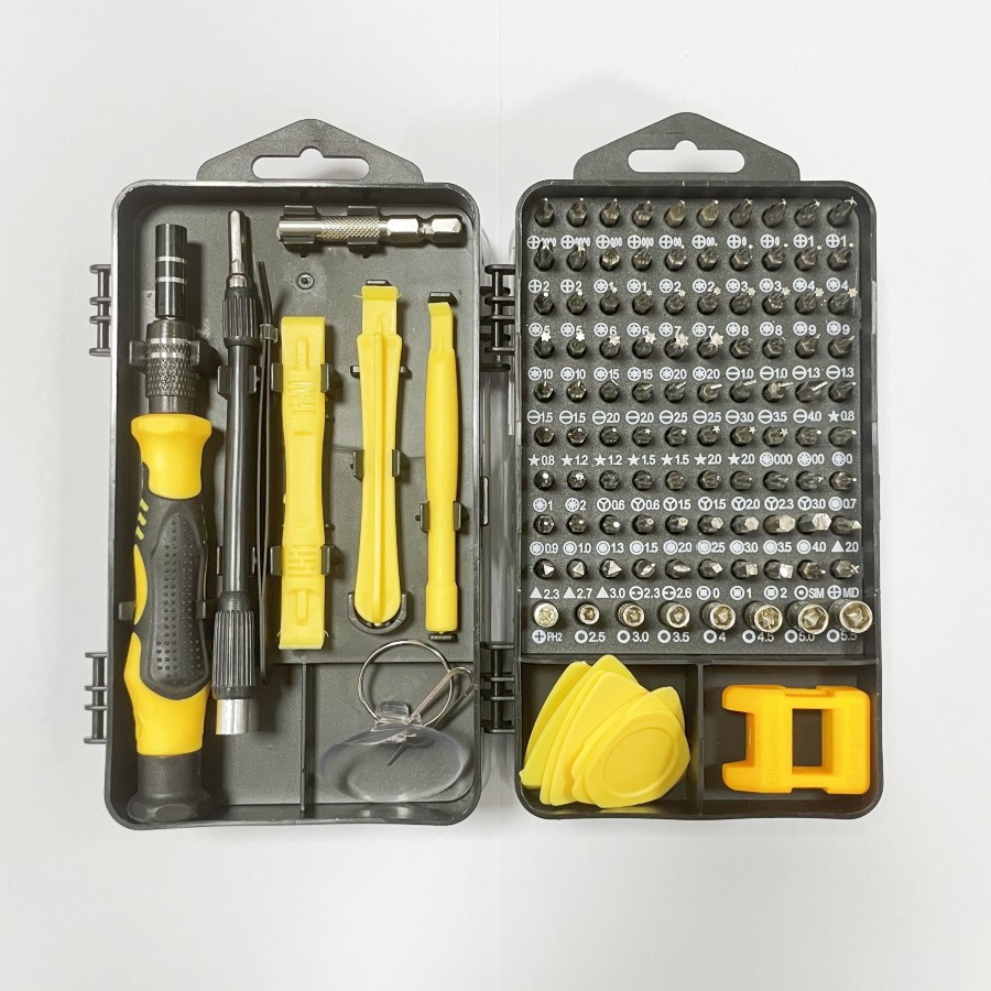 115-in-1 screwdriver set affordable version (yellow)