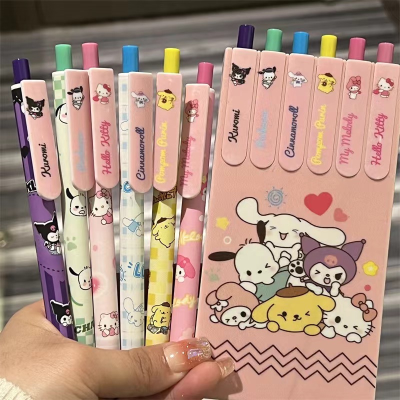 サンリオ ゲルペン インス風 高見えガールハート カーボンペン STヘッド 速乾 ブラック 高品質ペン 水性ペン|undefined