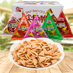 三恵の尖った角の脆い牛肉のトマトの海苔の焼き味の箱の中の7斤の卸売りのレジャーの間食の膨化の軽食