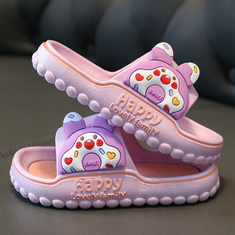Zapatillas para niñas verano princesa Linda bebé interior casa niña Zapatillas para niños baño antideslizante Baño
