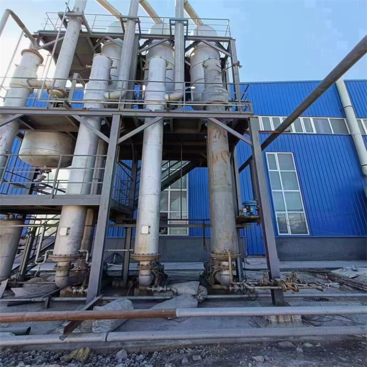 转让二手三效3吨强制循环蒸发器不锈钢2205材质 废水蒸发器