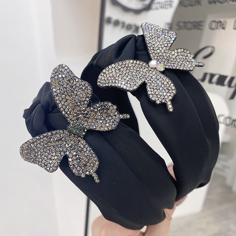 Women'S Plaid Bow Knot Rhinestone Diamond Headwear display picture 5