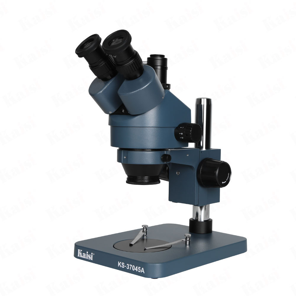 Kaisi 7045 microscopio binocular 7 - 45 veces alta definición detección de chip de placa base de teléfono móvil reparación de tres ojos 37045