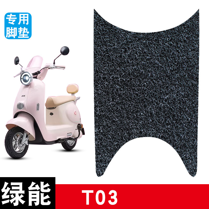 Suitable for Green Energy T03 Electric Vehicle Foot Mats, Wear-Resistant, Waterproof, Anti-Slip Wire Loop Foot Mats, Special Modification Accessories