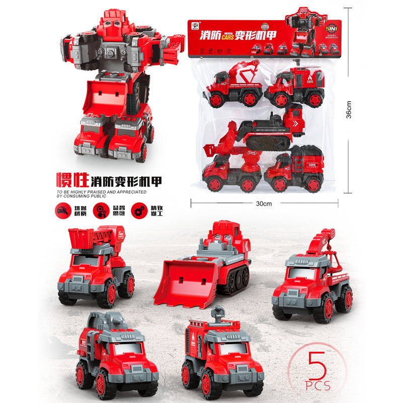 Inercia DE LOS NIÑOS coche de juguete de dibujos animados lindo coche de ingeniería caja de regalo de coche traje de regalo de niño coche de juguete al por mayor