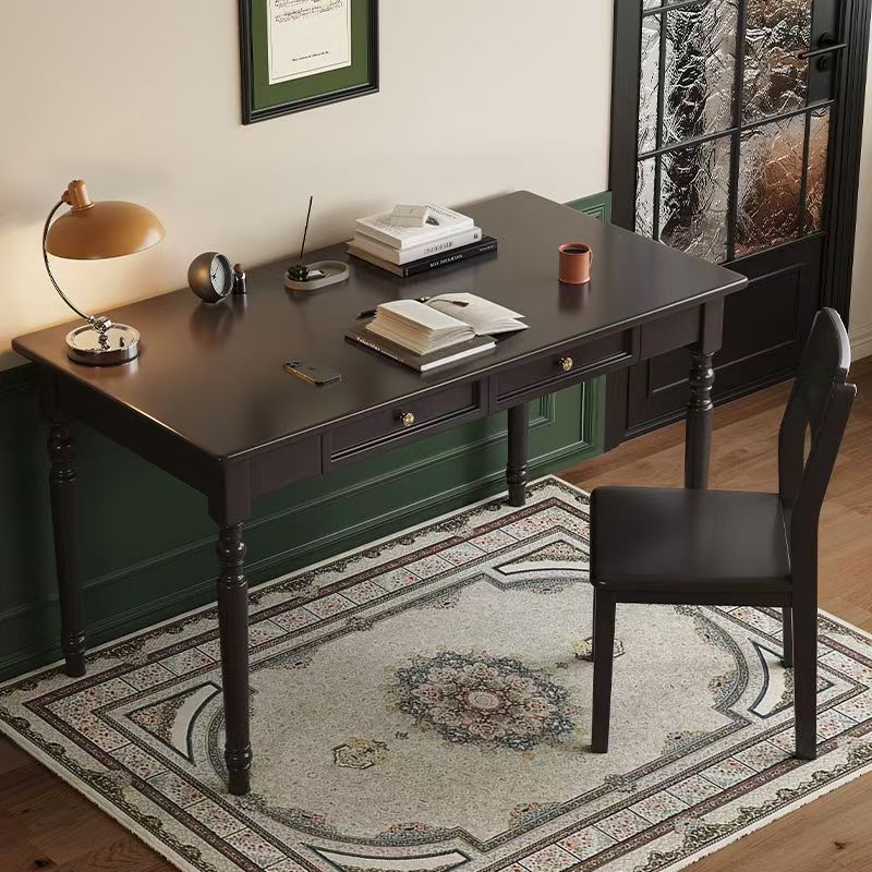 American Solid Wood Desk All Solid Wood Home Bedroom Simple Modern Office Computer Desk Bedside Student Study Desk