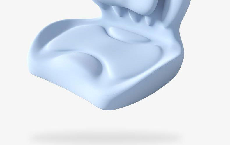 Cross-border New Memory Foam Cushion Ass Cushion Chair Cushion Waist Integrated Waist Protection Backrest Cushion Sedentary