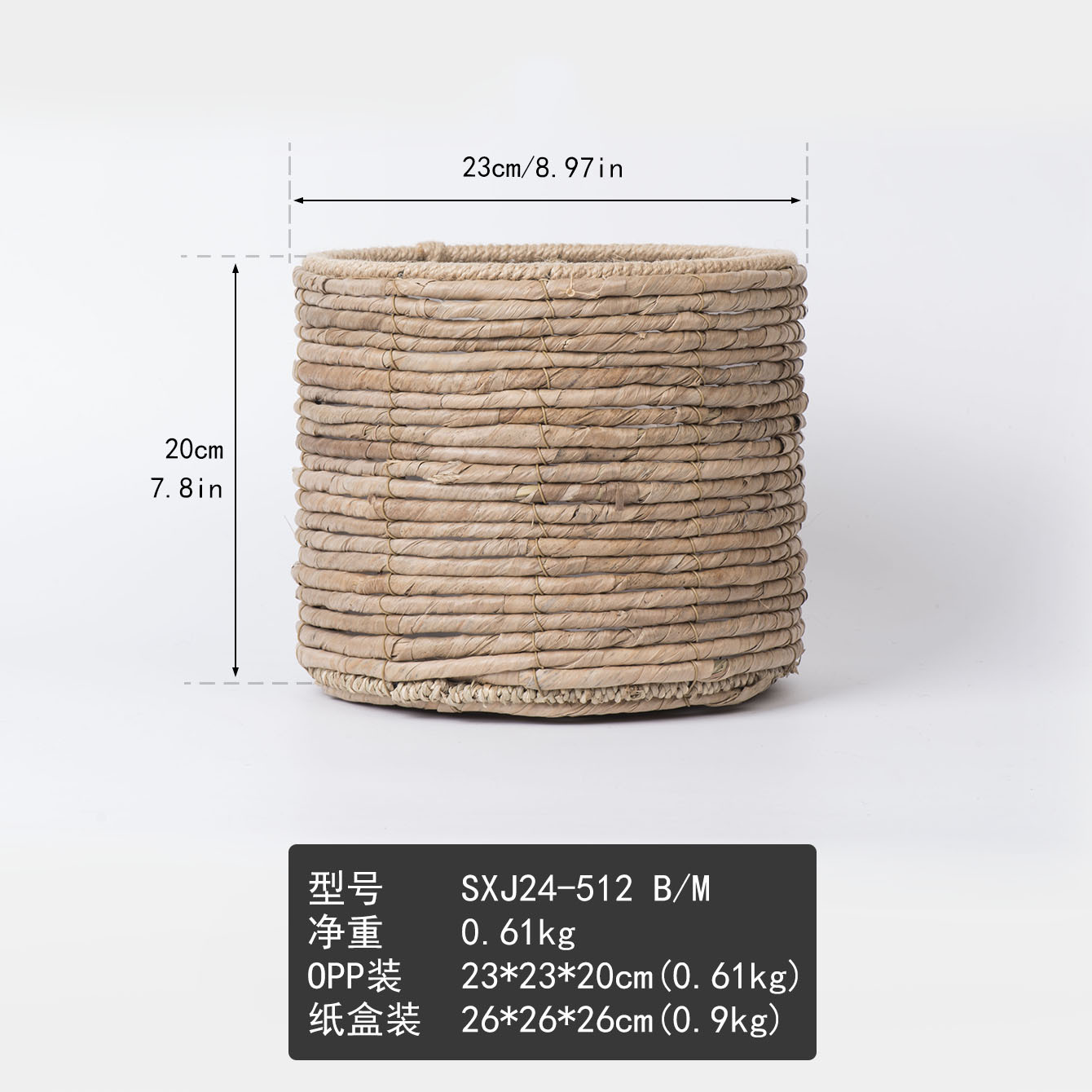 Nórdico simple tejido maceta de flores redonda cestas de flores verdes cestas de hierba de plantas grandes macetas decorativas para el hogar