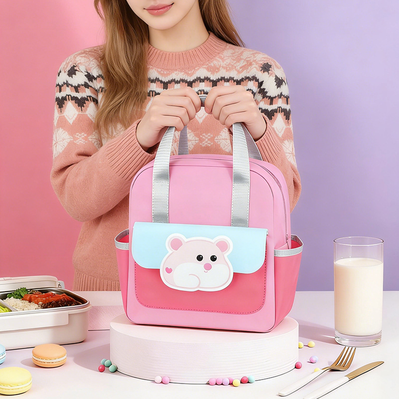 Transfronterizo Amazon bolsas de almuerzo lindas bolsas de almuerzo de estudiantes bolsas de almuerzo de aislamiento de mano bolsas de almuerzo de dibujos animados bolsas de viaje