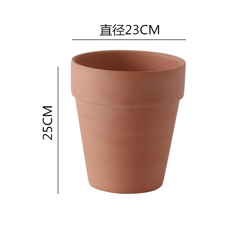 大号高脚陶瓷花盆  红土红陶花盆  盆栽花盆厂家直发 货源充足