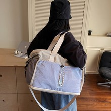 出差旅行包干湿分离折叠健身包男女短途可扩展简约休闲行李收纳包