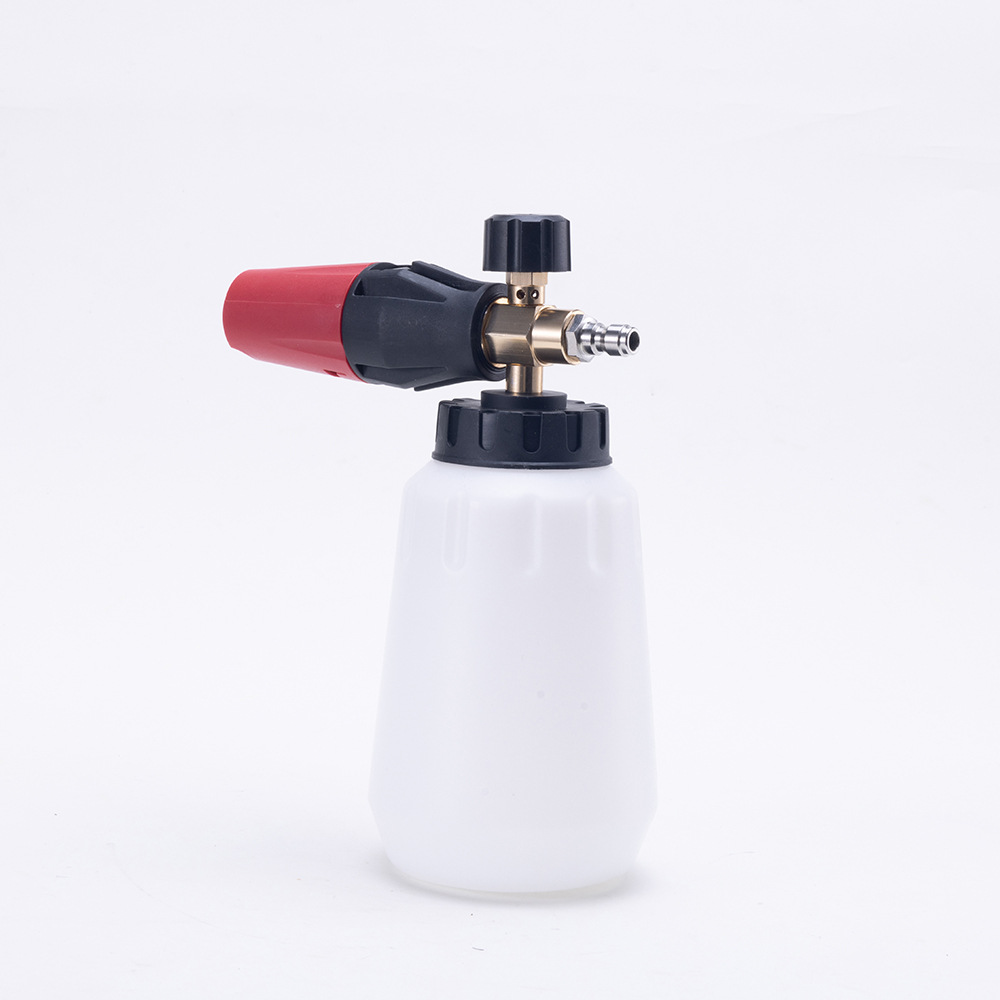 High-pressure car wash foam cannon, large-capacity PA aluminum spray bottle, large-caliber cleaning machine water gun, PA bottle