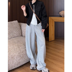 立体裁剪设计感休闲裤女2025秋季新款宽松阔腿别致潮流百搭长裤