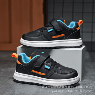 Cross-border children's shoes children's board shoes 2024 autumn new cuhk boys and girls small white shoes school performance small black shoes