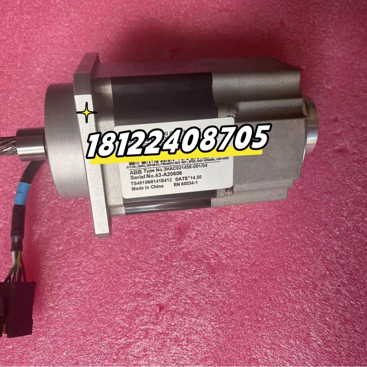 供应保养3HAC021456-001 工业机器人IRB1600三轴电机议价