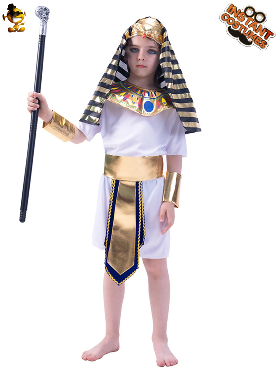 2019 nuevo niño pequeño Faraón traje de juego de rol traje de rendimiento traje de cosplay de Halloween image 4