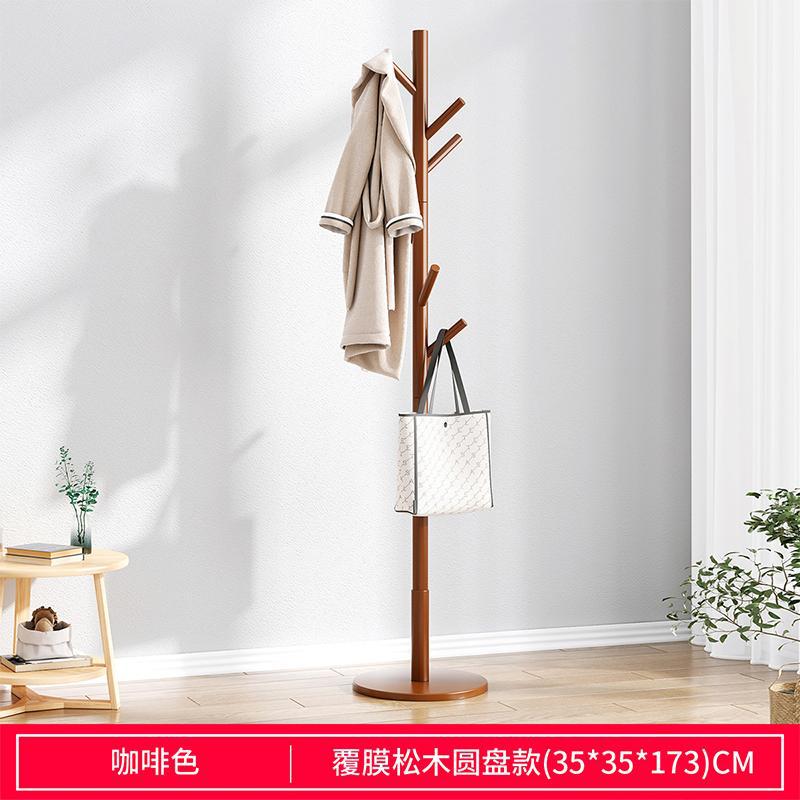 【가성비 최고】 커피색 35/35/173 코팅 원형 테이블, 소나무 원목