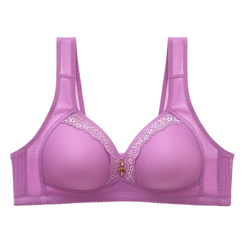 Las madres de mediana edad y ancianas más el tamaño Delgado ajuste inalámbrico madre se reunieron ropa interior no magnética gordito chica sujetador