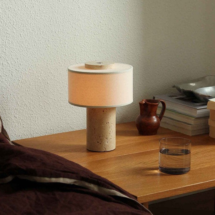 Nordic Minimalist Table Lamp Bedroom Marble Designer Soft Decoration Living Room Study Hotel Room Decoration Bedside Lamp