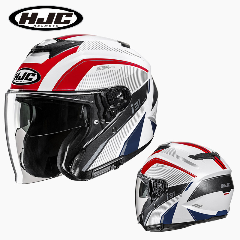 HJC motorcycle helmet half helmet three-quarter helmet for men and women, summer dual-lens motorcycle racing cruiser i31 all-season