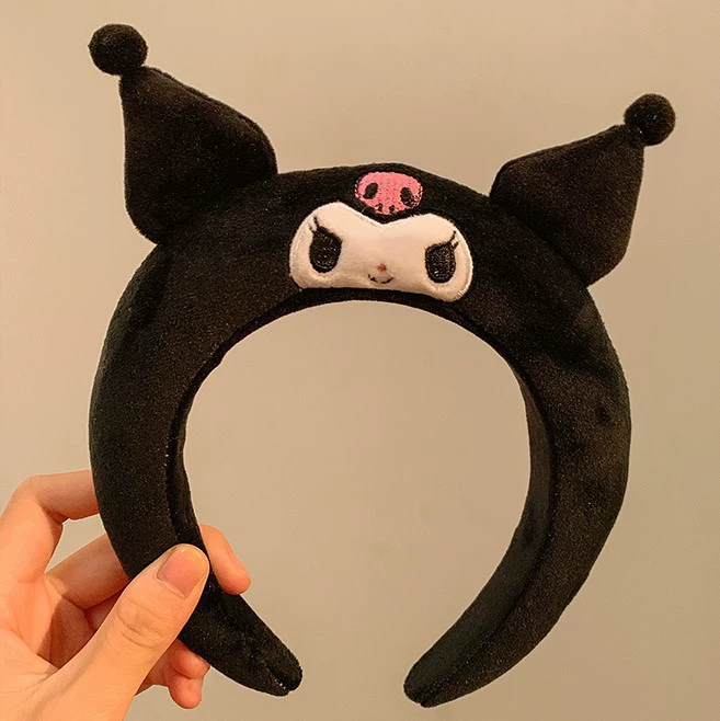 Плюшевые ободки для волос (Sanrio) милый мультяшный аксессуар для волос, мягкий плюшевый помпон, один размер