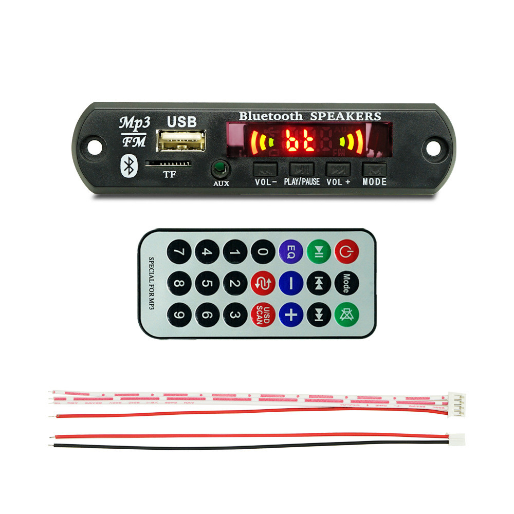 mp3 decoder board Bluetooth Module 12v audio and video accessories black small strip in stock cross-border supply