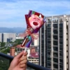 Красный, волшебная палочка Strawberry Bear (с подсветкой)