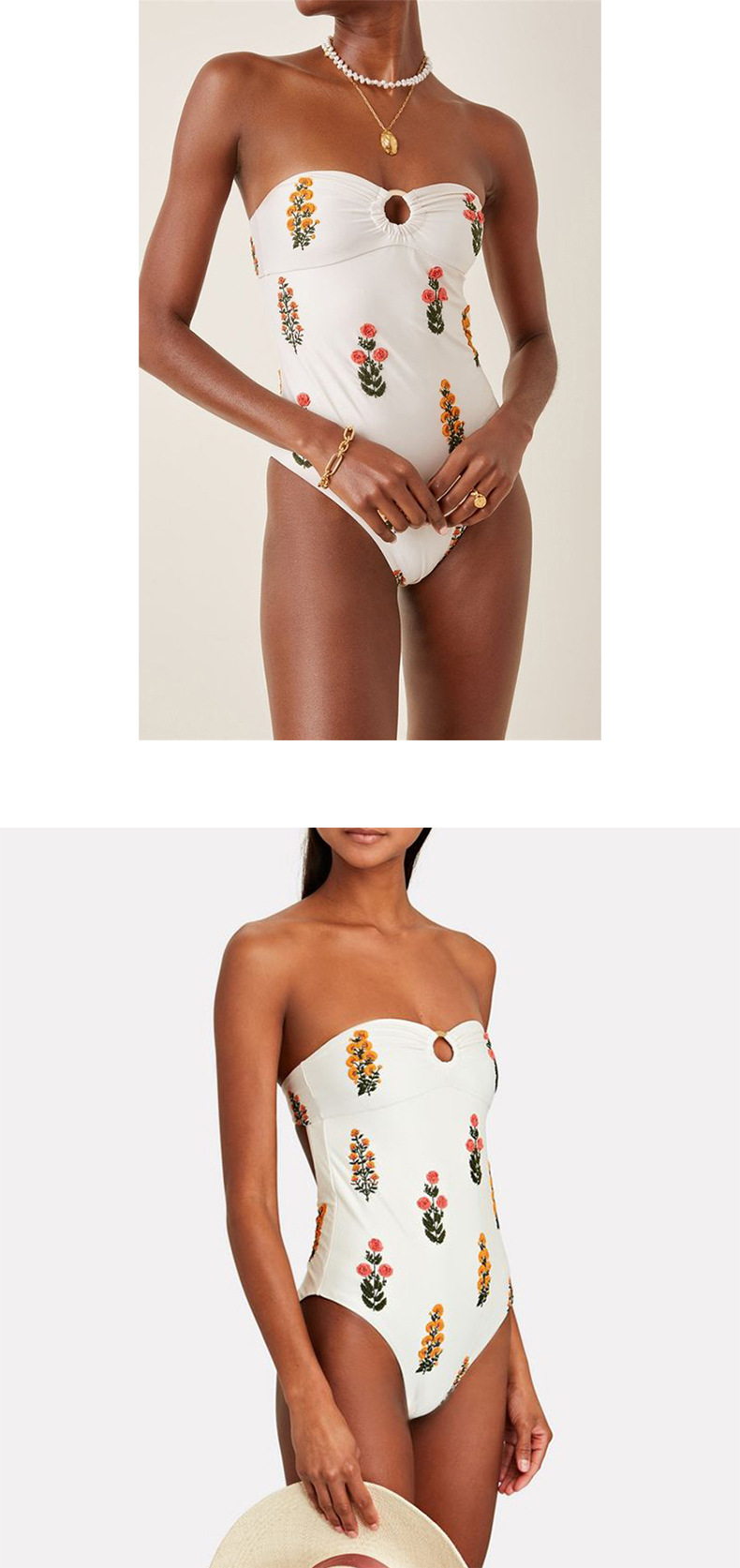 91g Weight Sleeveless Sleeve Length Pullovers Placket Type Nylon, Polyester Fabric Type One-pieces Tops Type 1 Piece, 2 Piece Set Quantity Swimming Occasion Strapless Neckline Slim Fit Type Ditsy Floral Pattern Women'S Gender Beach Style Women's Beach Ditsy Floral 1 Piece 2 Piece Set One Piece