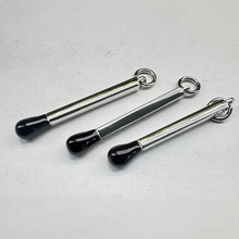 工厂直销简约金属滴黑胶仿真火柴形拉牌吊饰配件diy饰品耳环配件