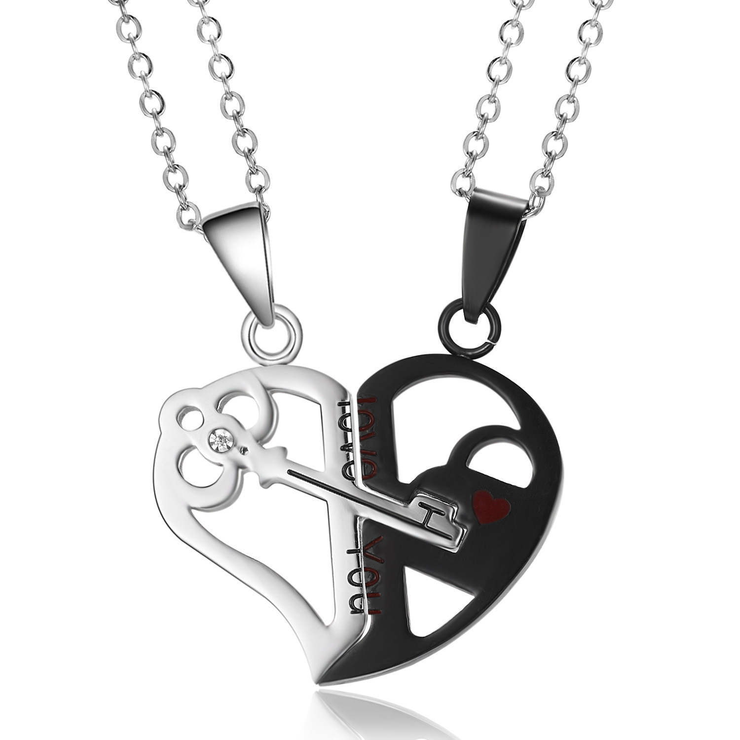 Stainless Steel Fashion Plating Heart Shape Pendant Necklace display picture 7