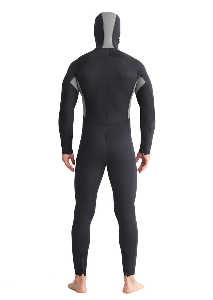 Männer 5mm Neopren Neopren anzüge Ganzkörper-Tauchanzug Schnorcheln Surfen Schwimmen Langarm halten warmes Wasser Neopren anzüge – Detail 7