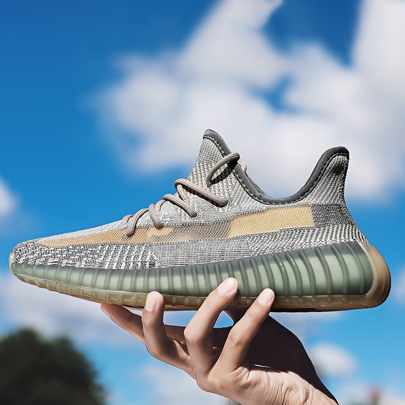 Zapatos de coco 350 zapatillas deportivas reflectantes gypsophila realmente explosivas, suela suave, zapatos casuales transpirables, zapatos para correr para hombres y mujeres, zapatos de moda para hombres