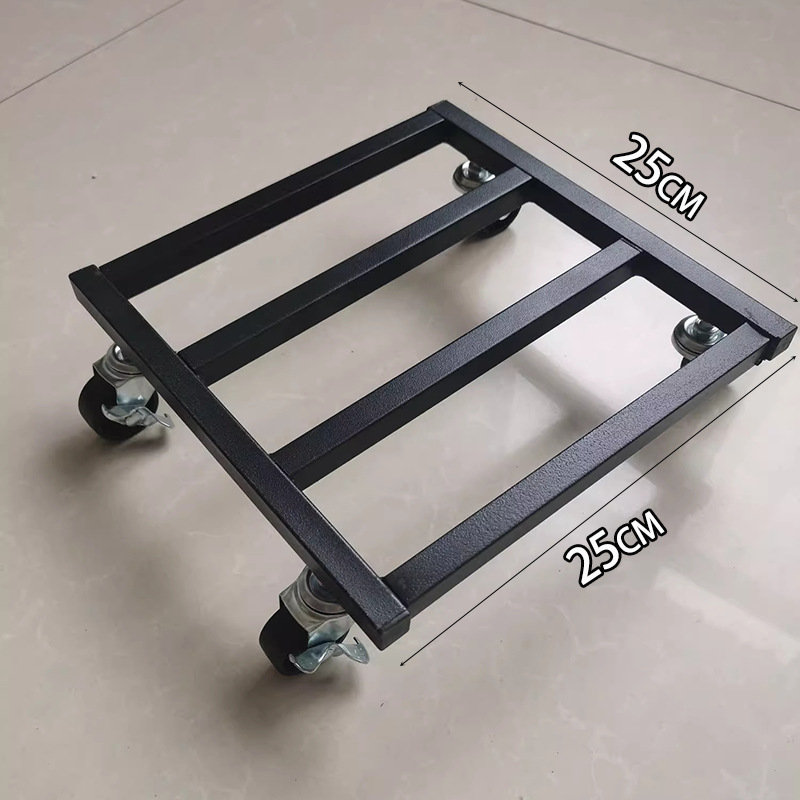 Bandeja de maceta rectangular con rueda pecera refrigerador muebles pesados carga base móvil soporte de flores bandeja de rueda universal