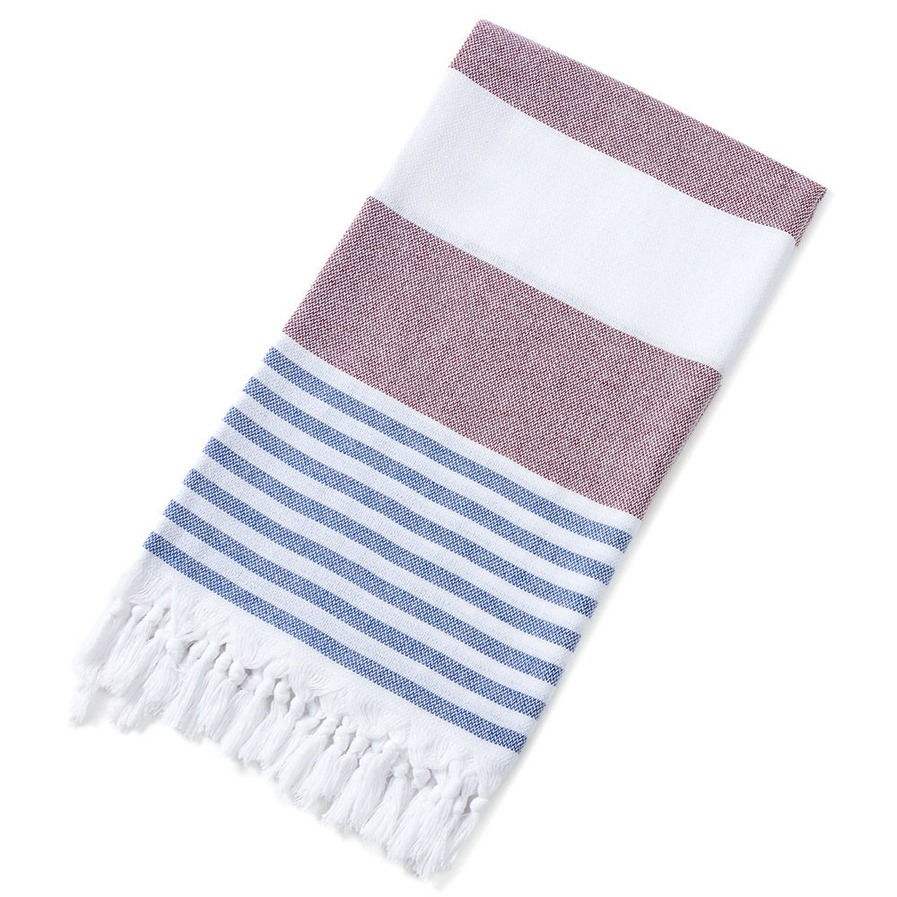 블루 + 다크 레드