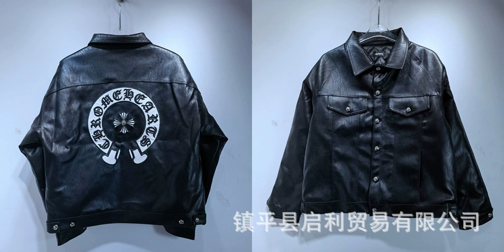 Новая куртка из кожи мотоциклетного стиля Harley для мужчин и женщин, одинаковый стиль с хлопком ретро мотоциклетная одежда тяжелой промышленности вышивка плюс кожаная куртка